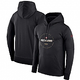 Men's San Francisco 49ers Nike Sideline Property Of Wordmark Logo Performance Pullover Hoodie Black,baseball caps,new era cap wholesale,wholesale hats